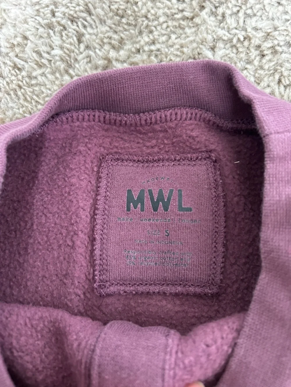 MADEWELL Button Sweatshirt - Picture 2 of 3